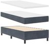 vidaXL Boxspringbett mit Kopfteil Dunkelgrau 200 x 100 cm Samt 3344493 Bild 4