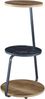 Beistelltisch Sipoo 74x46x37cm Walnussoptik / Marmoroptik Schwarz [en. casa] Bild 4