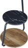Beistelltisch Sipoo 74x46x37cm Walnussoptik / Marmoroptik Schwarz [en. casa] Bild 5
