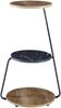 Beistelltisch Sipoo 74x46x37cm Walnussoptik / Marmoroptik Schwarz [en. casa] Bild 2