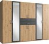 Wimex Kleiderschrank Diver Drehtürenschrank mit Spiegel, Schubladen, 225 oder 270cm breit Bestseller Schlafzimmerschrank wahlweise 3 Innenausstattungen Bild 2