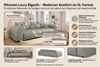 99rooms Big-Sofa Lucca, Sofa, Big-Sofa, Inkl. Kissenset, rundum mit Cordstoff POSO bezogen, Schlaffunktion Bild 3