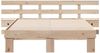 vidaXL Bettrahmen mit Kopfteil Braun 120 x 190 cm Massives Kiefernholz 3385700 Bild 5