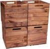 Kistenkolli Altes Land Allzweckkiste 3er set Holzkiste Vintage Ocker passend für Kallax und Expeditregale (Spar-Set, 3er Set) Bild 3