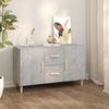 Sideboard, Kommode Betongrau 100x36x60 cm Holzwerkstoff j1142p Bild 2