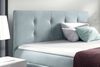99rooms Primo Boxspringbett 200x200 cm Velours MONOLITH Silber Bild 3