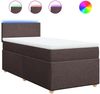 vidaXL Boxspringbett mit Matratze Dunkelbraun 100x200 cm Stoff 3288887 Bild 2