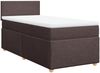 vidaXL Boxspringbett mit Matratze Dunkelbraun 100x200 cm Stoff 3288887 Bild 3