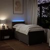 vidaXL Boxspringbett mit Matratze Dunkelbraun 100x200 cm Stoff 3288887 Bild 5