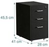 Relaxdays Abschließbarer Rollcontainer aus Metall Bild 4