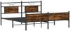 vidaXL Metallbett ohne Matratze Räuchereiche 180x200 cm 3325114 Bild 3