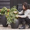 Capi Blumenkübel Nature Rib Konisch 42x38 cm Schwarz KBLR362 424214 Bild 3
