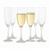 Koopman Sektglas Champagnergläser Sektgläser Gläserset Gläser Glas 6tlg, 6-tlg, Glas, Kristallglas, 190ml, Transparent, Klassisch, Feier Bild 2