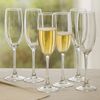 Koopman Sektglas Champagnergläser Sektgläser Gläserset Gläser Glas 6tlg, 6-tlg, Glas, Kristallglas, 190ml, Transparent, Klassisch, Feier Bild 4
