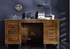 Schreibtisch Sheesham 150x70x75 braun lackiert NEW BOSTON #206 Bild 2
