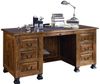 Schreibtisch Sheesham 150x70x75 braun lackiert NEW BOSTON #206 Bild 1