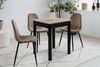 Finori Capri 81A Esstisch, Dekor Artisan Oak / schwarz | Maße ca. (B/H/T): 60 x 76 x 67 cm Bild 4