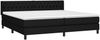 Boxspringbett mit Matratze Stoff Schwarz 200x200 cm, Härtegrad: H2 [3129979] Bild 3