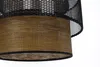 BPS Koncept DUM-029 Hängeleuchte DOBLO Mesh-Gewebe, Stoff strukturiert auf PVC-Basis schwarz, braun 1xE27 60W H:117 Ø40cm dimmbar Bild 4
