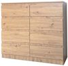 HTI-Living Kommode Kommode 8 grifflose Schubladen Thekla Artisaneiche (Stück, 1 St, 1 Kommode), Sideboard Bild 3