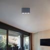 LED Deckenlampe, Aluminium Druckguss, grau, silber, L 10,5 cm Bild 3