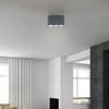 LED Deckenlampe, Aluminium Druckguss, grau, silber, L 10,5 cm Bild 2