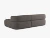 Micadoni 5-Sitzer Ecksofa Jenny Rechts Boucle Now or Never Grau Bild 4