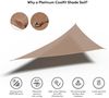 Coolfit Sonnensegel 3-Eck, sand 90° Bild 5