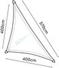 Coolfit Sonnensegel 3-Eck, sand 90° Bild 4