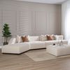 Bronx71 Ecksofa July Chenille off white links Bild 2