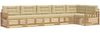 vidaXL Outdoor-Sofagarnitur mit Kissen 6 pcs Weiß und Beige Polyester 3390558 Bild 2