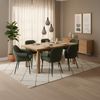 HOME DELUXE Esszimmerstuhl chenille CHENO - 6er Set Grün Bild 2