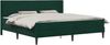 vidaXL Bettgestell mit Matratze Dunkelgrün 180 x 200 cm Samt 3414881 Bild 2