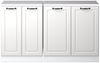 Dachschrägenschrank-Set Rion Weiß Landhaus 140 cm 2er Set Schrankkorpuss 60 cm Tiefe Vicco Bild 4