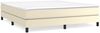 vidaXL Boxspringbett mit Matratze Creme 160x200 cm Kunstleder 3144269 Bild 2