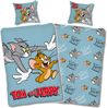 SkyBrands Bettwäsche Tom&Jerry Hellblau Renforcé 135 x 200 + 80 x 80 cm Bild 1