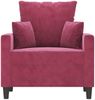 vidaXL Sessel Weinrot 60 cm Samt 359287 Bild 3