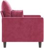 vidaXL Sessel Weinrot 60 cm Samt 359287 Bild 4