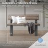 ML-DESIGN Sitzbank Bankgestell 2 stück Bankbeine aus Stahl wetterfest mit Rückenlehne, Bankkufen 40x78 cm Anthrazit für Außenbereich DIY Gartenbank Bild 3