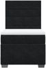vidaXL Boxspringbett mit Matratze Schwarz 80x200 cm Samt 3290764 Bild 4
