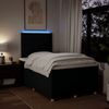 vidaXL Boxspringbett mit Matratze Schwarz 120x190 cm Stoff 3293521 Bild 4