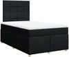 vidaXL Boxspringbett mit Matratze Schwarz 120x190 cm Stoff 3293521 Bild 3