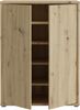 Forte ALICE SPRINGS Schuhschrank 70 80, moderner Flurschrank mit 2 Türen und 4 Einlegeböden, Holzwerkstoff, Artisan Eiche Holzdekor, 74,5 cm breit x 99,1 cm hoch x 34,9 cm tief Bild 4