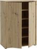 Forte ALICE SPRINGS Schuhschrank 70 80, moderner Flurschrank mit 2 Türen und 4 Einlegeböden, Holzwerkstoff, Artisan Eiche Holzdekor, 74,5 cm breit x 99,1 cm hoch x 34,9 cm tief Bild 5