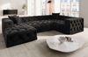 Sofa Dreams Wohnlandschaft Designer Stoff Sofa Palma U Form Samtstoff Stoffsofa Bild 5
