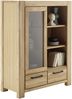 Highboard >SILIAS< in Wildeiche geölt, Wildeiche teilmassiv - 109x140x45cm (BxHxT) Bild 3