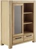 Highboard >SILIAS< in Wildeiche geölt, Wildeiche teilmassiv - 109x140x45cm (BxHxT) Bild 4