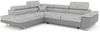 Stylefy Marokko Ecksofa Grau Schwarz Strukturstoff BERLIN Kunstleder MADRYT Links Bild 2