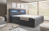 PROMETO Möbel Boxspringbett ARONA - Matratze, 2 Schubladen und Topper, LED und Chesterfield, mit 2 Schubladen, mit Topper und Matratze Bild 2
