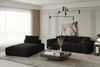 Chaiselongue Sezlong Liege CELES in Stoff Opera Velvet Schwarz Bild 3